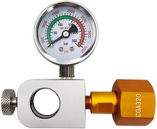 Soda Co2 Refill Adapter With Big Pressure Gauge For Pink Co2 Cylindersoda Co2 Ex
