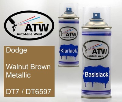 Dodge, Walnut Brown Metallic, DT7 / DT6597, 400ml Sprühdose + 400ml Klarlack - S
