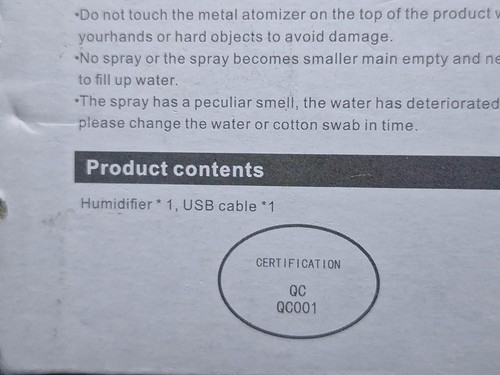 Mini Portable Mist Humidifier - Picture 6 of 6