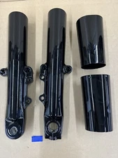 2014-2023 Harley-Davidson Tri Glide Fork Sliders Lower Legs Powder Coated Black