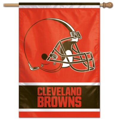 CLEVELAND BROWNS 28''X40'' HOUSE FLAG WALL BANNER NFL LICENSED WINCRAFT