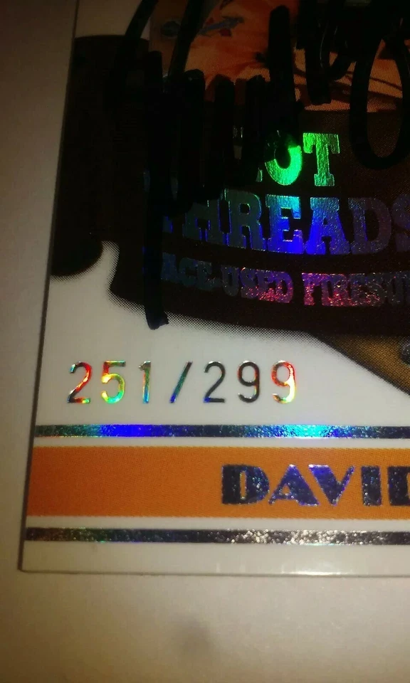 David Ragan Autographed Race Used Fire Suit Rookie Premium 2009 Press Pass Card - Image 3 of 4