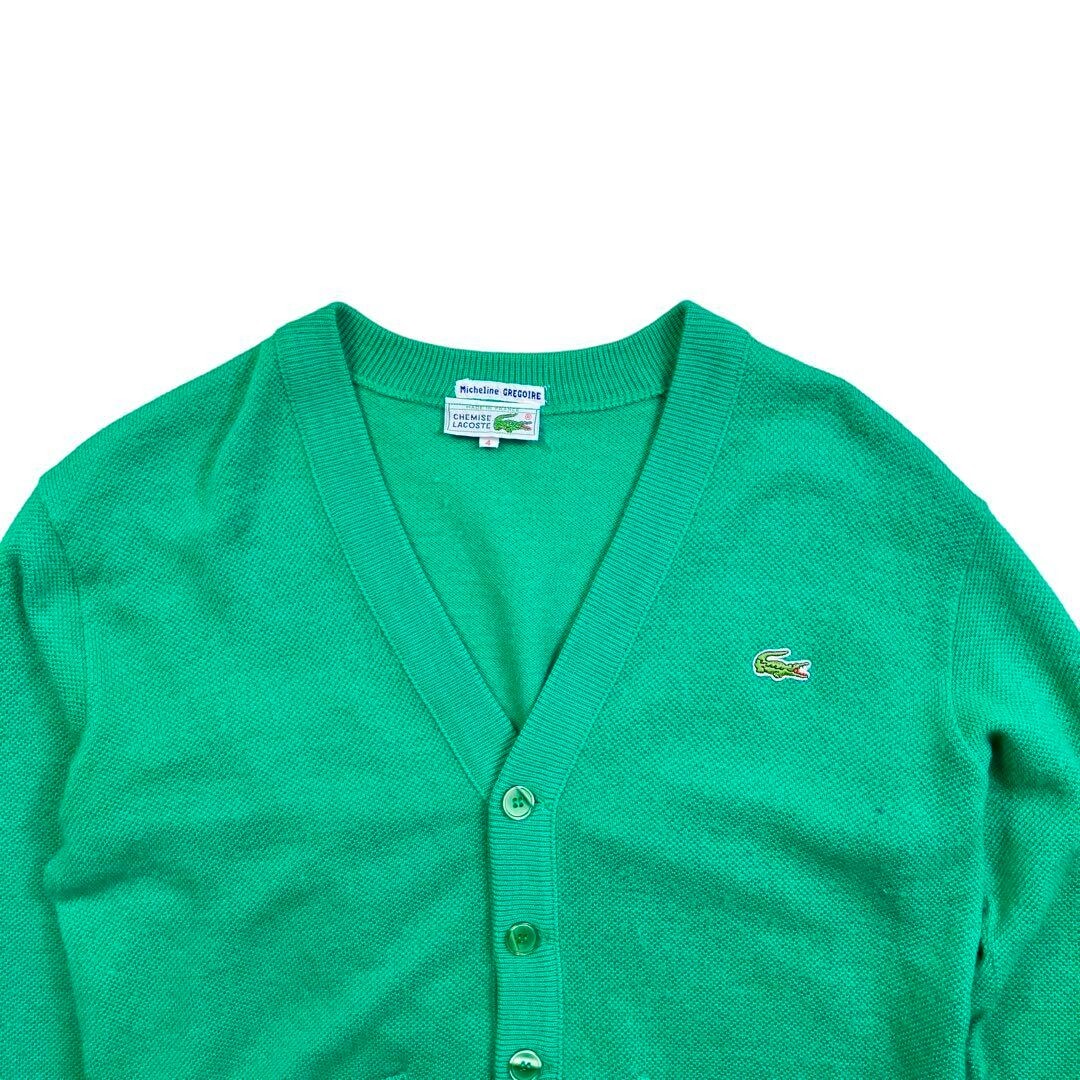 70s French made LACOSTE vintage cardigan in green | eBay 70s French made LACOSTE vintage cardigan in green | eBay