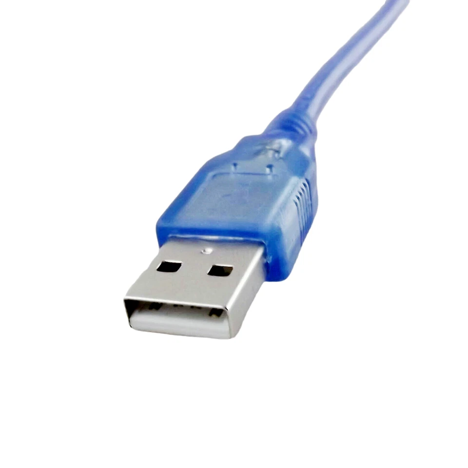 10x USB 2.0 A Male To A Female Data Extension Adapter Cord Cable Blue 1ft/30cm - Image 4 of 4
