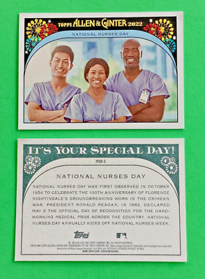 LOT of 10 . 2022 TOPPS ALLEN GINTER . IT'S YOUR SPECIAL DAY NATIONAL NURSES  DAY
