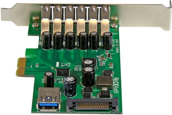 StarTech Scheda Espansione PCI Express USB 3.0 a 7 porte con profilo PEXUSB3S7 - Immagine 3 di 4