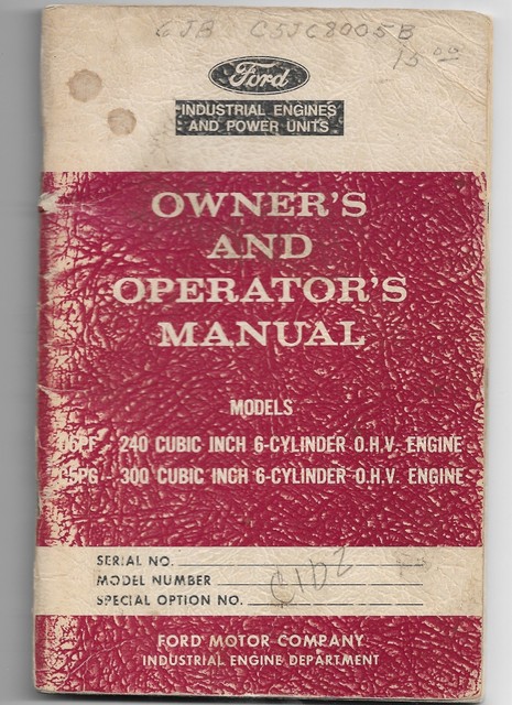 Ford 240 engine specs