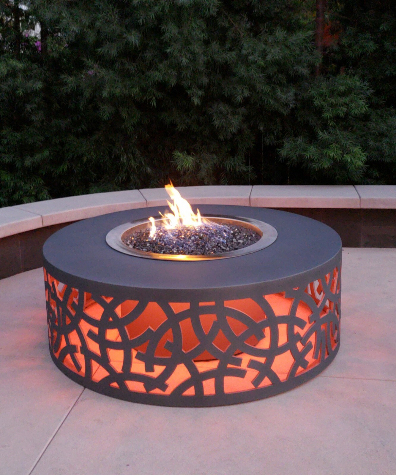 Titan Great Outdoors 31 Fire Ring With Adjustable Grate Powder Coated For Sale Online Ebay