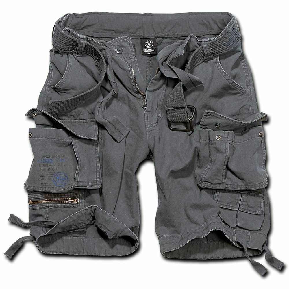 BRANDIT Bermudas homme militaire SAVAGE VINTAGE SHORT Anthracite S BRANDIT Bermudas homme militaire SAVAGE VINTAGE SHORT Anthracite S