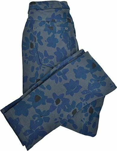 Candygirls 8659 Legging pour femme Motif papillon Taille haute Fleurs Feuilles Strass Pantalon Jeans Look Jeggings, bleu, Large - X-Large Candygirls 8659 Legging pour femme Motif papillon Taille haute Fleurs Feuilles Strass Pantalon Jeans Look Jeggings, bleu, Large - X-Large