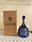 Fenton Cobalt Blue Carnival Bell Martha Reynolds Artist Signed with Box