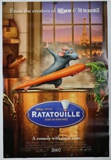 Ratatouille - original DS movie poster  D/S 27x40 INTL 2007 Pixar RARE Best art!