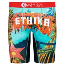 Ethika the Staple Hollywood Bl Star Palm Trees Colorful Boxer Briefs Men's NWT