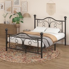 Twin/Full/Queen Size Bed Frame Metal Platform Bed Frame with Headboard