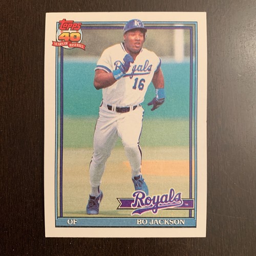 1991 Topps 40 Years Of Baseball Card Bo Jackson 600MINT Printing ERROR 1991 Topps 40 Years Of Baseball Card Bo Jackson 600MINT Printing ERROR