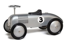 Silver Streak Racer Foot to Floor Retro Scooter Classic Race Car