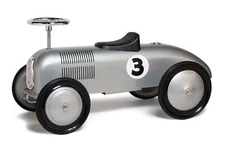 Silver Streak Racer Foot to Floor Retro Scooter Classic Race Car
