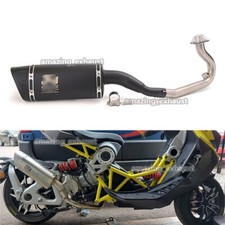 For Italjet Dragster 125 200 2022 2023 Exhaust System Header Pipe Black Muffler For Italjet Dragster 125 200 2022 2023 Exhaust System Header Pipe Black Muffler
