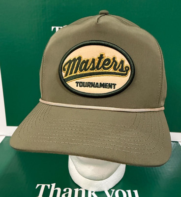 2026 Masters Golf Tech OLIVE Rope Hat (MASTERS TOURNAMENT) Augusta National NWT