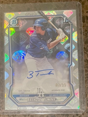 Brendan Tunink [LogoFractor] #CPA-BT 2026 Bowman Chrome Prospect Autograph card