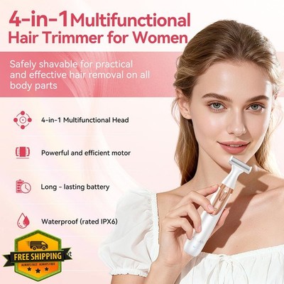 ANLAN 4-in-1 Women's Electric Razor Bikini Trimmer