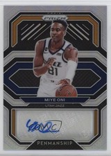 2020-21 Panini Prizm Penmanship Silver Prizm Miye Oni #PE-MON Auto ub2