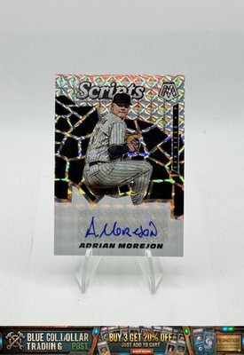 2021 Panini Mosaic Adrian Morejon #SCR-AM Scripts Auto San Diego Padres