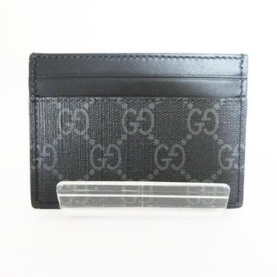 Auth GUCCI GG Supreme Card Case King Snake 451277 Business Card