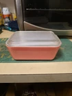 Vintage Pyrex 0502 Pink Refrigerator Dish / Container w/ Lid