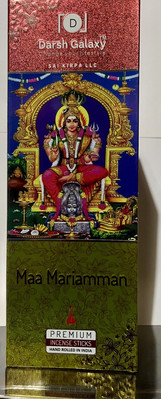 DARSH MAA Mariamman Incense Stick Natural Fragrance AGARBATTI 6 Pack Of 18 Stick