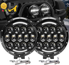 LED Work Lights 7 Inch 105W round Spot LED Pods Light Bar High/Low Beam DRL 2 PC
