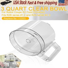 112203 Food Processor 3 Quart Clear Bowl compatible with Robot Coupe R2