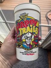 Vintage 1990 Roy Rogers Happy Trails plastic cup King of the Cowboys