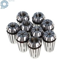 New 9Pcs ER16 1/8 - 3/8" Spring Collet Set For CNC Milling Lathe Tool