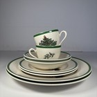 Spode England Christmas Tree 8 Piece Set | Mugs Bowls Small & Big Plates