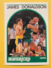James Donaldson 1989 NBA Hoops Basketball Card #189 - Dallas Mavericks