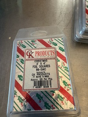 3x4 Christmas Foil Candy Wrappers Pkg Of 125