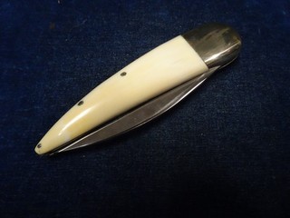 Orig Vintage Hand Made Folding Blade Knife "Mike Silvey # 956"