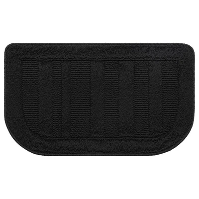 BEQHAUSE 30x18 Inch Kitchen Rug Mat Durable 1'6" x 2'6" (Semicircular), Black - Image 1 of 4