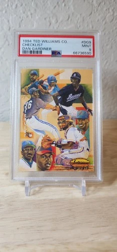 1994 Ted Williams Michael Jordan PSA 9 Card DG9 Checklist Company Dan Gardner