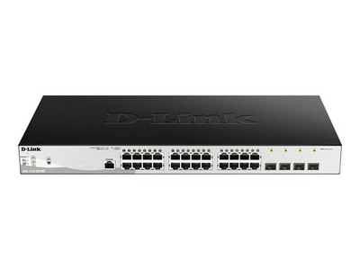 D-Link Switch 24 port PoE 10/100/1000BASE-T 4p 1 Gbps Ethernet Power over