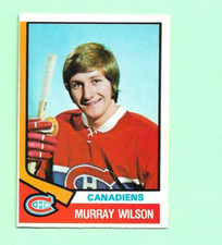 (1) MURRAY WILSON 1974-75 O-PEE-CHEE # 359 CANADIENS ROOKIE EX-MT CARD (N2007)