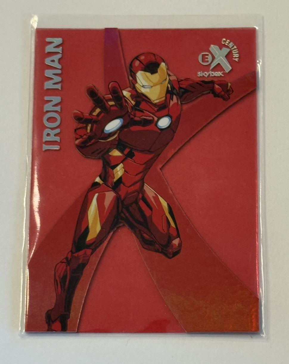 2017 Upper Deck Fleer Ultra Spider-Man Iron Man Ex Century Then Red EX18 02/18