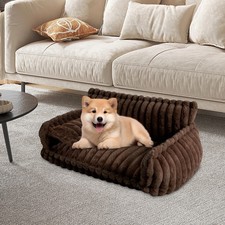 Pet Couch Dog Bed Cat Bed Washable Removable Fluffy Rabbit Plush Couch For Pet