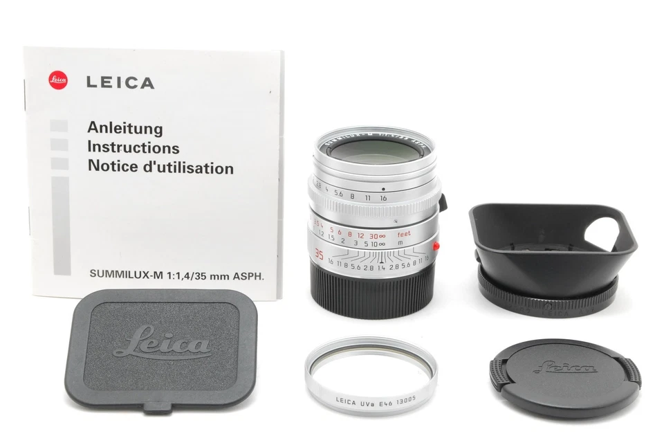 【EXCELENTE COMO NUEVO con Capucha, Filtro】 Leica Summilux-M 35mm F/1.4 ASPH. E46 de JAPÓN N40 Foto 3 de 4