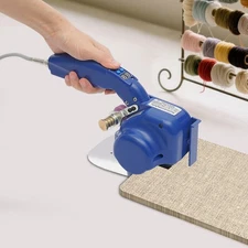 Electric Fabric Cutter Speed Adjustable Fabric Cloth Cutting Machine W/Led Light