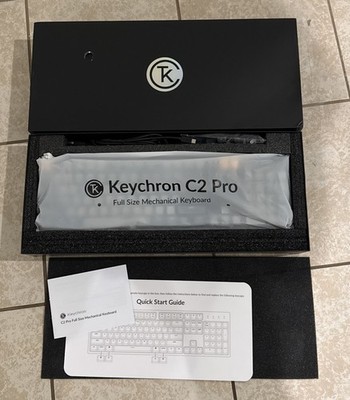 Keychron C2 Pro Wired Custom Mechanical Keyboard Full Size Layout  Open Box