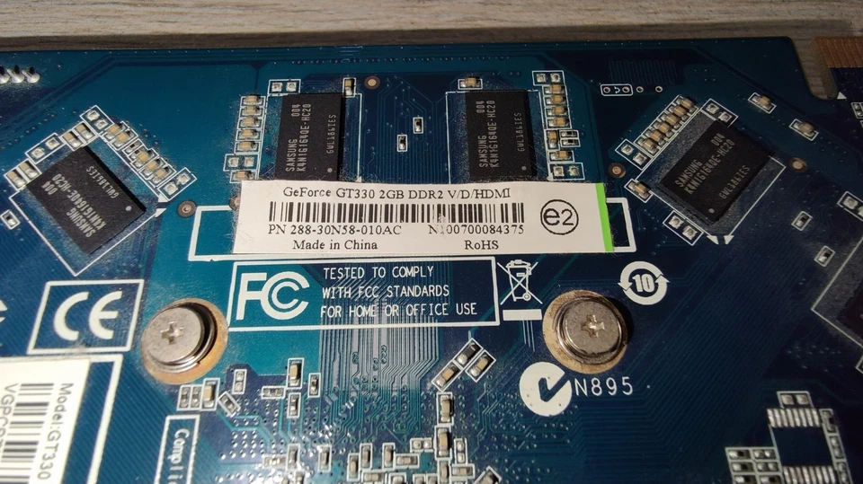 SCHEDA VIDEO NVIDIA GEFORCE GT330 2GB DDR2 PCI-E G92 256BIT - Immagine 3 di 4