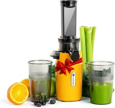 Cold Press Juicer,Slow Masticating Juicer Machines with Large Feed Chute