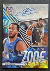 Jalen Brunson 2020-21 Panini Spectra In The Zone Auto 28/35 Astral Ice Prizm